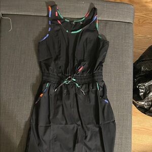 G by Giuliana Black Dress with Multicolor Trim